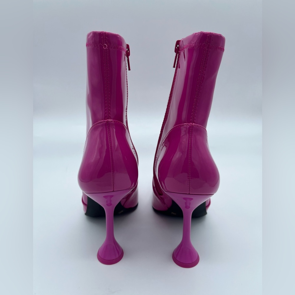 INC Womens Ibrina Patent Pull On Ankle Boots - Picture 6 of 10